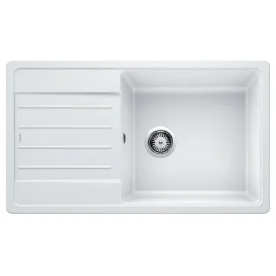 Blanco Lavello una vasca con gocciolatoio LEGRA XL 6 S 1523328 finitura bianco da 86x50 cm - Sopratop
