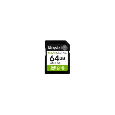 Scheda Memoria Kingston SDXC Scheda 64 GB UHS-I U3 V30 Classe 10 SDS3/64GB
