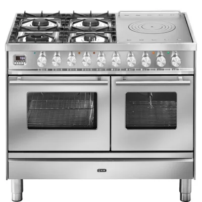 Ilve Cucina PD10W Professional Plus PD10SDWE3 doppio forno e piano cottura 4 fuochi con coupe de feu e dual da 100 cm - PROMOZIONE ATTIVA FINO AL 19/10