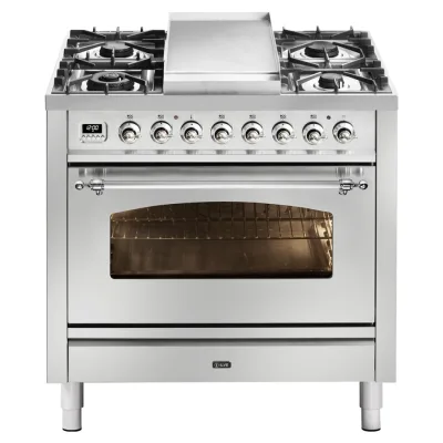 Ilve Cucina P09N da incasso Nostalgie P09FDNE3 piano cottura 6 fuochi con fry top e dual da 90 cm - IN PROMOZIONE FINO AL 6/07