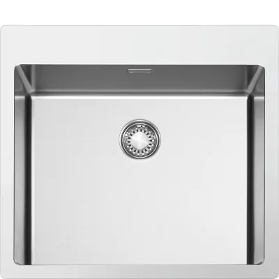 Smeg S Lavello una vasca VR12S50RS finitura acciaio inox da 55x51 cm - Filotop/Flat - IN PROMOZIONE FINO AL 6/07