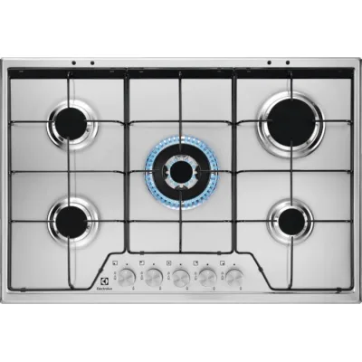 Electrolux | Piano cottura a gas Slim Profile KGS7534SX finitura inox da 75 cm