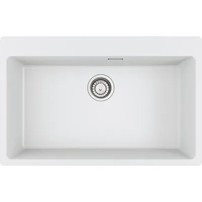 Franke Lavello una vasca Vasche Sopratop Centro MRG 610-73 FTL 114.0661.706 finitura fragranite bianco da 78x50 cm