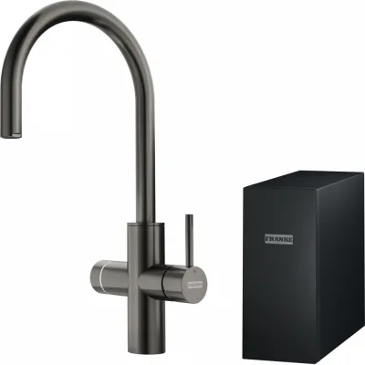 Franke: Miscelatore elettronico multifunzione Mythos Water Hub All In One 160.0731.761 finitura antracite