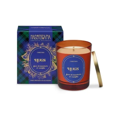 NASOTERAPIA CANDELA CHRISTMAS IS IN THE AIR HUGS FIOR DI MANDORLO E VANIGLIA 180 G