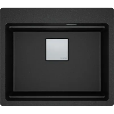 Franke: Lavello una vasca da Incasso KNG PRO 610-53 FTL 114.0751.843 finitura nero da 59 cm