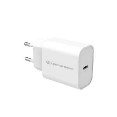 CONCEPTRONIC MINI USB CHARGER 20W WHITE USB-C ALTHEA07W