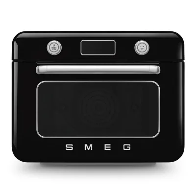 Smeg Forno combinato a vapore da appoggio COF01BLEU finitura nero da 50 cm