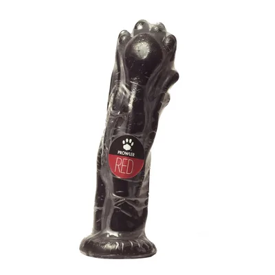 Dildo anale XXL 26 cm zampa nero PVC base larga fetish extreme sex toy