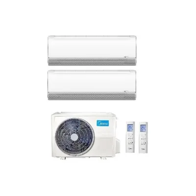 Climatizzatore Condizionatore Midea Dual Split Serie EVOLUTION Inverter 12000+12000 Btu con M2OD-18HFN8-Q R-32 Wi-Fi Integrato 12+12 A++/A+