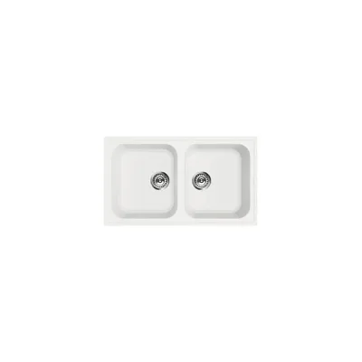 Smeg Lavello due vasche LZ862B finitura bianco da 86 cm - IN PROMOZIONE FINO AL 30/06