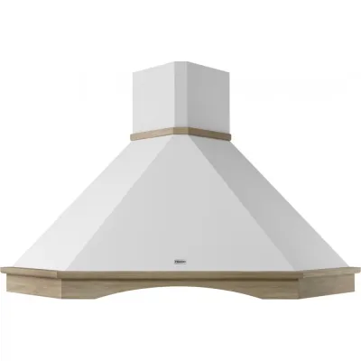 PRONTA CONSEGNA - Franke Cappa a parete ad angolo Country FCC 90 NF 321.0693.757 finitura bianco da 100 cm - Cornice non inclusa