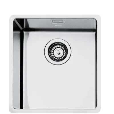 Smeg S Lavello una vasca VFU34SFR finitura acciaio inox da 38.2x44.2 cm - Filotop/Flat/Sottotop - IN PROMOZIONE FINO AL 6/07