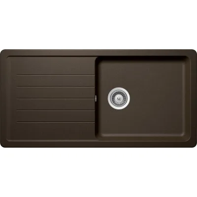 Schock Lavello una vasca con gocciolatoio TOLEDO D100 L TOLD100LA87 finitura bronze da 100x50 cm