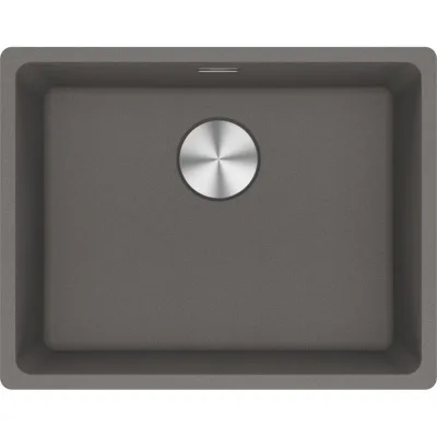 Franke: Lavello una vasca Vasche Sottotop Maris MRG 110-52 125.0686.717 finitura fragranite stone grey da 55.3x43.3 cm