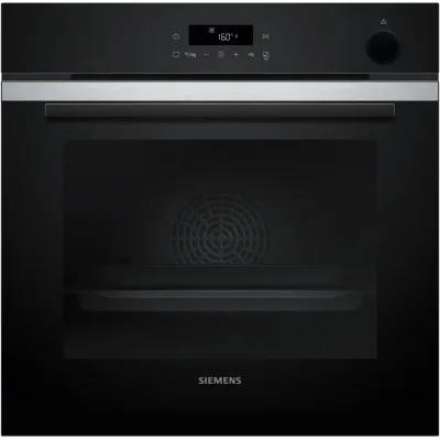 Siemens Forno pirolitico con vapore da incasso HR272GES3 finitura inox e vetro nero da 60 cm