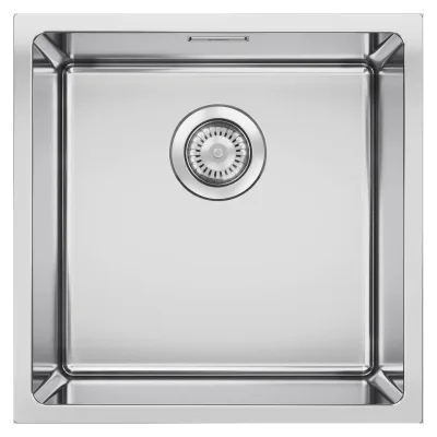 Blanco | Lavello a una vasca QUATO 400-U 1528229 in acciaio inox da 44x44 cm - Sottotop