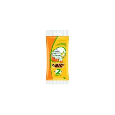 Bic Sensitive 2 Confezione da 5 Rasoi Monouso a 3 Lame 838528