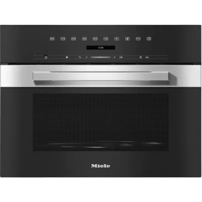Miele Forno microonde da incasso M 7240 TC finitura acciaio inox CleanSteel da 60 cm - RICHIEDERE PREVENTIVO