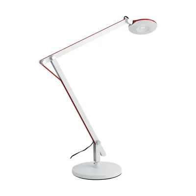 Lampada da lettura bianca orientabile in metallo, 1 LED 6W, 53x55cm