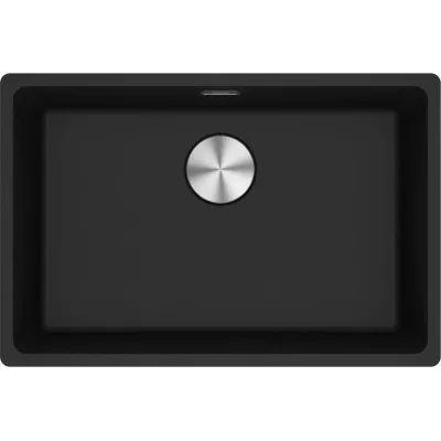 Franke: Lavello una vasca Vasche Sottotop Maris MRG 110-62 125.0686.724 finitura fragranite nero da 65.3x43.3 cm