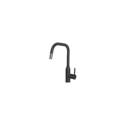 Elleci Miscelatore monocomando con canna girevole e doccetta estraibile DORA PLUS MGKDRP40 finitura G40 nero
