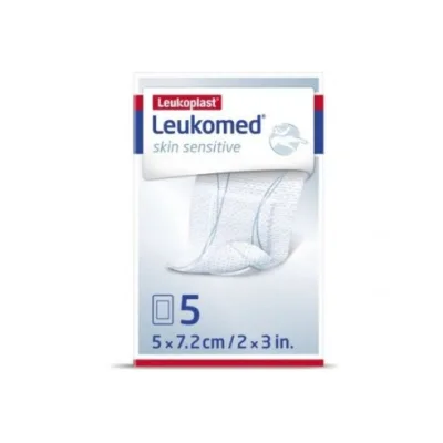 LEUKOMED SKIN SENSITIVE STERILE 5X7,2CM 5PZ