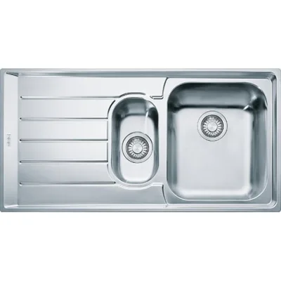 Franke: Lavello una vasca con vaschetta e gocciolatoio a sinistra Neptune NEX 651 101.0040.738 finitura inox da 100x51 cm
