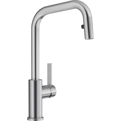 Blanco | Miscelatore monocomando con doccetta estraibile JADORA-S 1526614 finitura acciaio massiccio
