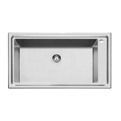 Foster Lavello una vasca 2287 050 finitura acciaio inox da 87.3x51.3 cm