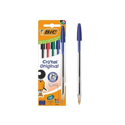 BIC CF5 CRISTAL MED ASSORTITO 1MM 516346