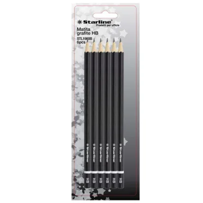 Matite in Grafite Gradazione HB Starline conf.6 pezzi