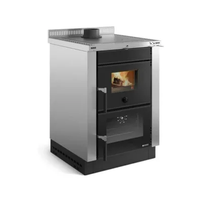 La Nordica Stufa a legna VICENZA VST.16 3006883 finitura inox