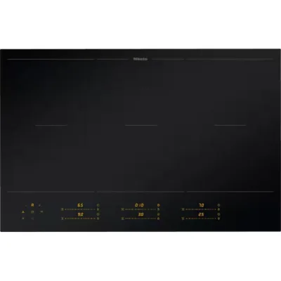 Miele Piano cottura a induzione Filotop/Appoggio KM 8585 FL MattFinish finitura nero opaco da 80 cm