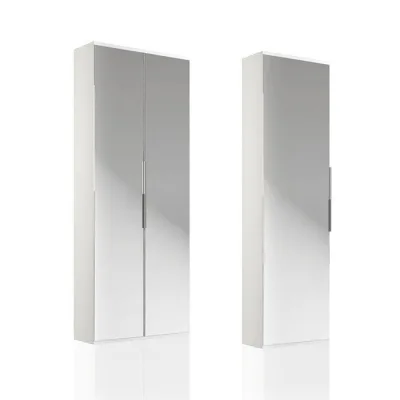 Maconi Scarpiera ventilata Fanny 849 in legno e specchio da 39 paia