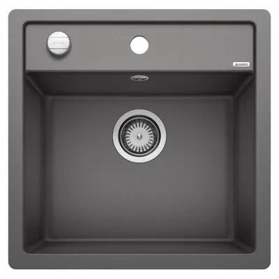 Blanco Lavello una vasca DALAGO 5-F 1518849 finitura grigio roccia da 50.5x50 cm - Filotop