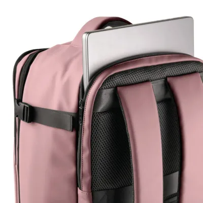 Zaino In Tempo Cabin Bag Drop2Go colore cipria 25x20x40 cm in gomma
