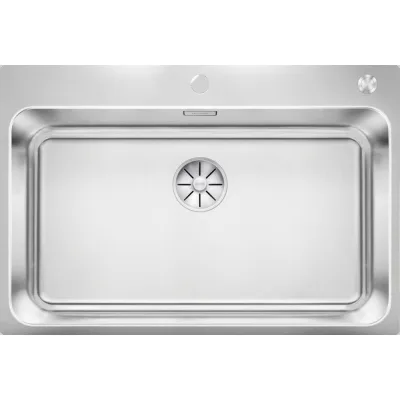 Blanco | Lavello una vasca SOLIS 700-IF/A 1526127 in acciaio inox da 74x50 cm - Sopratop/Filotop