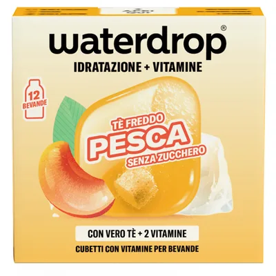 Waterdrop ice tea pesca 12 cubetti