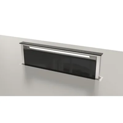 Fulgor Cappa da base FDDH 1120 TRC BK finitura vetro nero da 108 cm