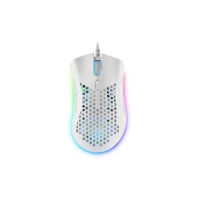 MOUSE GAMING MARS MMEX 32000 dpi Alloggiamento del pannello perforato BIANCO