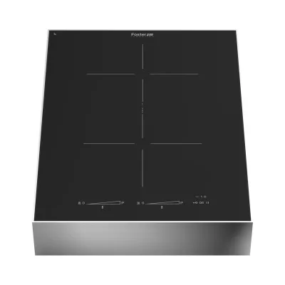 Bautek Foster Piano cottura a induzione OGNIDOVE 5021 655 in vetroceramica nero e cornice inox da 39 cm