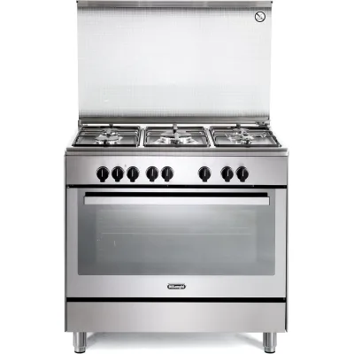 De Longhi Cucina a libera installazione PEMX 96 SG a 5 fuochi e forno elettrico multifunzione in acciaio inox da 90 cm