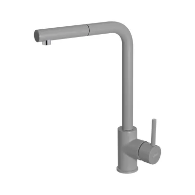 Elleci Miscelatore monocomando con canna girevole e doccetta estraibile TRAIL PLUS MGKTRP48 finitura G48 cemento