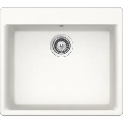 Schock Lavello una vasca GEMO N100 GEMN100A01 finitura bianco assoluto da 60x53 cm