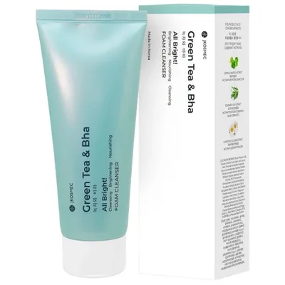 JKOSMEC ALL BRIGHT GREEN TEA AND BHA FOAM CLEANSER 180ML