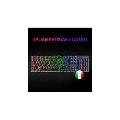 Tastiera Meccanica Mars Gaming MK422 RGB Tecnologia Anti-Polvere Effetti Luce Arcobaleno Tasti Ultra Resistenti