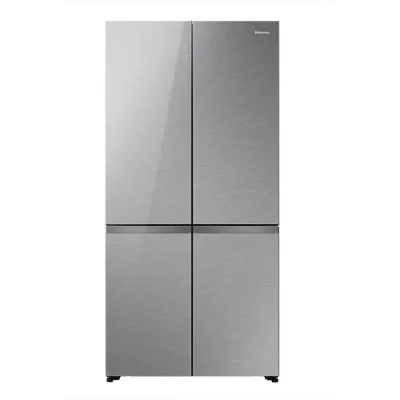 PRONTA CONSEGNA - Hisense: Frigorifero side by side cross door a libera installazione RQ768N4GVE finitura grigio da 91 cm