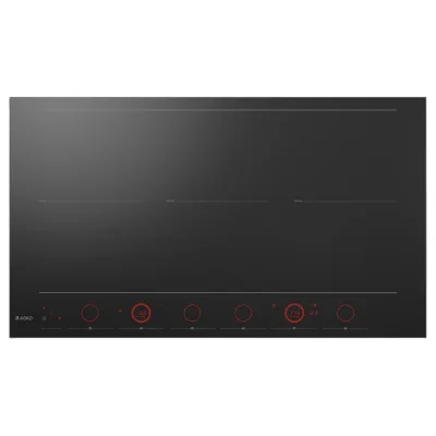 Asko Piano cottura a induzione HID 956 GC Celsius - Style in vetroceramica nero con profili in acciaio satinato da 90 cm