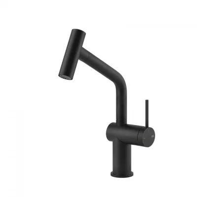 Gessi Miscelatore monocomando con doccetta estraibile Inedito Collection 60425 299 finitura Matte Black